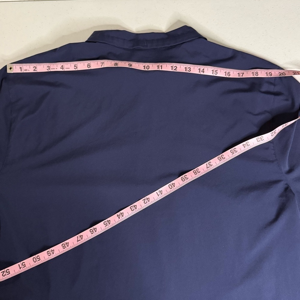 Weekends by Chico’s 1/4 Zip Jacket Sporty Pullover Navy Women’s 12 (Chico’s 2) - Picture 10 of 14